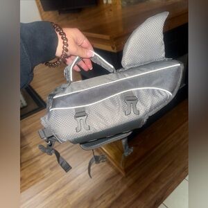 Gray Shark Dog Life Vest Small Frisco Brand